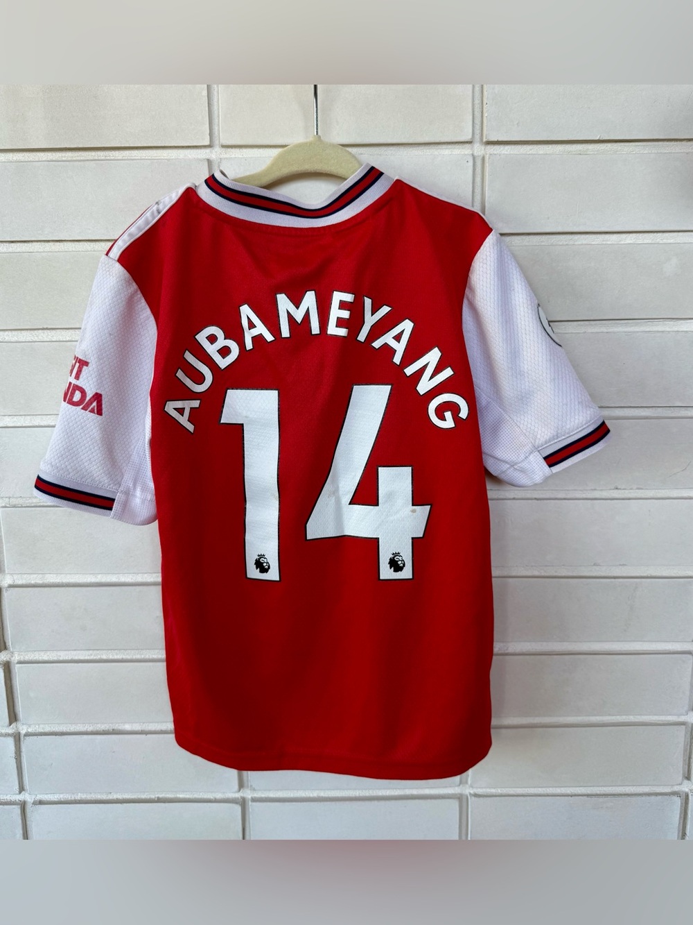 Arsenal Aubameyang Home Jersey * Size XS * Adidas * Fly Emirates